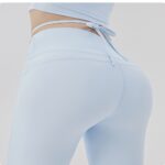 Yoga Pants #6163 High-Waisted Tie-Waist Flared Yoga Pants