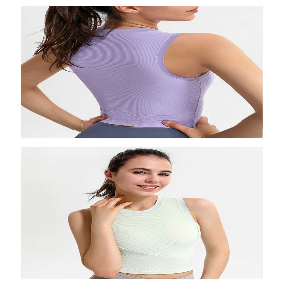 Sports Bra #DS33 Ribbed Seamless Sports Camisole