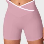 Yoga Pants High-waisted Cross-over Shorts Outdoor Yoga