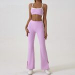 Yoga Outfit Set High-Elastic Color-Block Yoga Set
