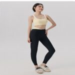 Yoga Outfit Set #6074 Seamless Nude-Feel Pilates Yoga Set
