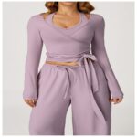 Yoga Outfit Set Brushed Soft Performance Yoga Set#3058