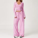 Yoga Outfit Set Brushed Soft Performance Yoga Set#3058