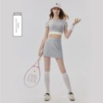 Yoga Outfit Set 2-in-1 Cooling Tennis Skort Set#6005