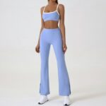 Yoga Outfit Set High-Elastic Color-Block Yoga Set
