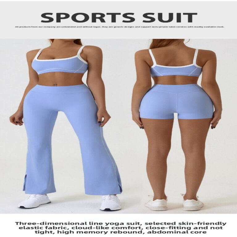 Yoga Outfit Set High-Elastic Color-Block Yoga Set