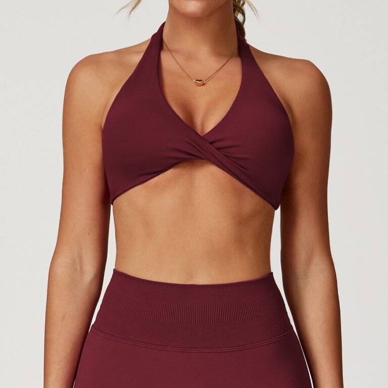 Sports Bra #8503 Cloud-Feel Halter-Neck Yoga Bra