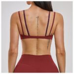 Sports Bra 2-in-1 Contrast-Color Nude-Feel Yoga Bra