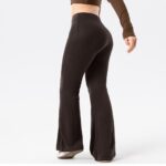 Yoga Pants #5599 High-Waisted Flared Yoga Pants with Detachable Layer