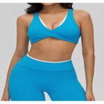 Sports Bra #6190 Contrast-Color Backless Nude-Feel Yoga Bra