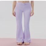 Yoga Pants #6163 High-Waisted Tie-Waist Flared Yoga Pants