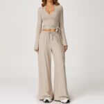 Yoga Outfit Set Brushed Soft Performance Yoga Set#3058