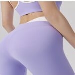 Yoga Outfit Set #6074 Seamless Nude-Feel Pilates Yoga Set