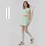 Yoga Outfit Set 2-in-1 Cooling Tennis Skort Set#6005