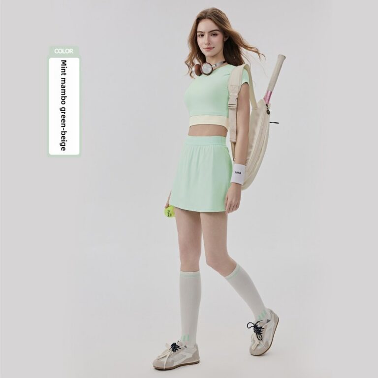 Yoga Outfit Set 2-in-1 Cooling Tennis Skort Set#6005