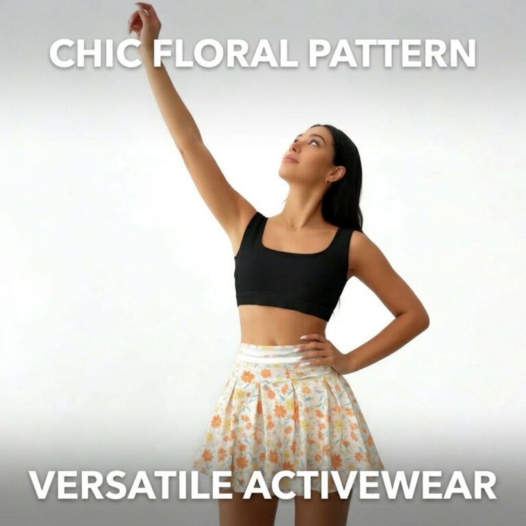Yoga Pants Printed Skirted Yoga Shorts #8139